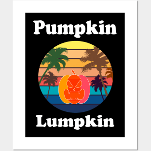 vintage halloween pumpkin Lumpkin Posters and Art